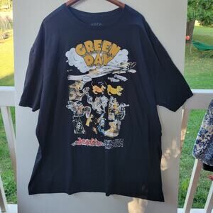 Men's Green Day Black Dookie Album T-Shirt 3XL Crew Cotton 90s Pop Punk Music